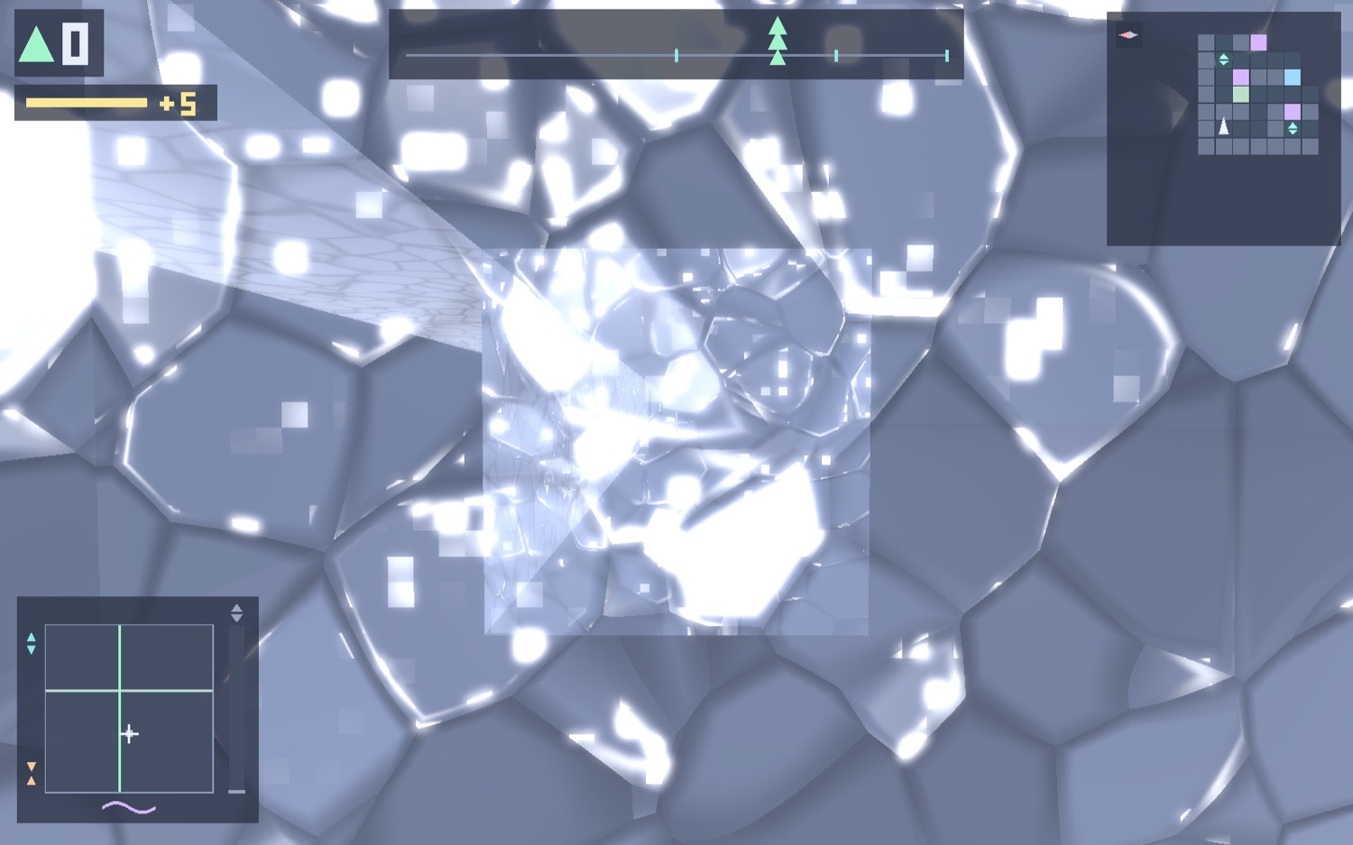 Faceted crystal walls
